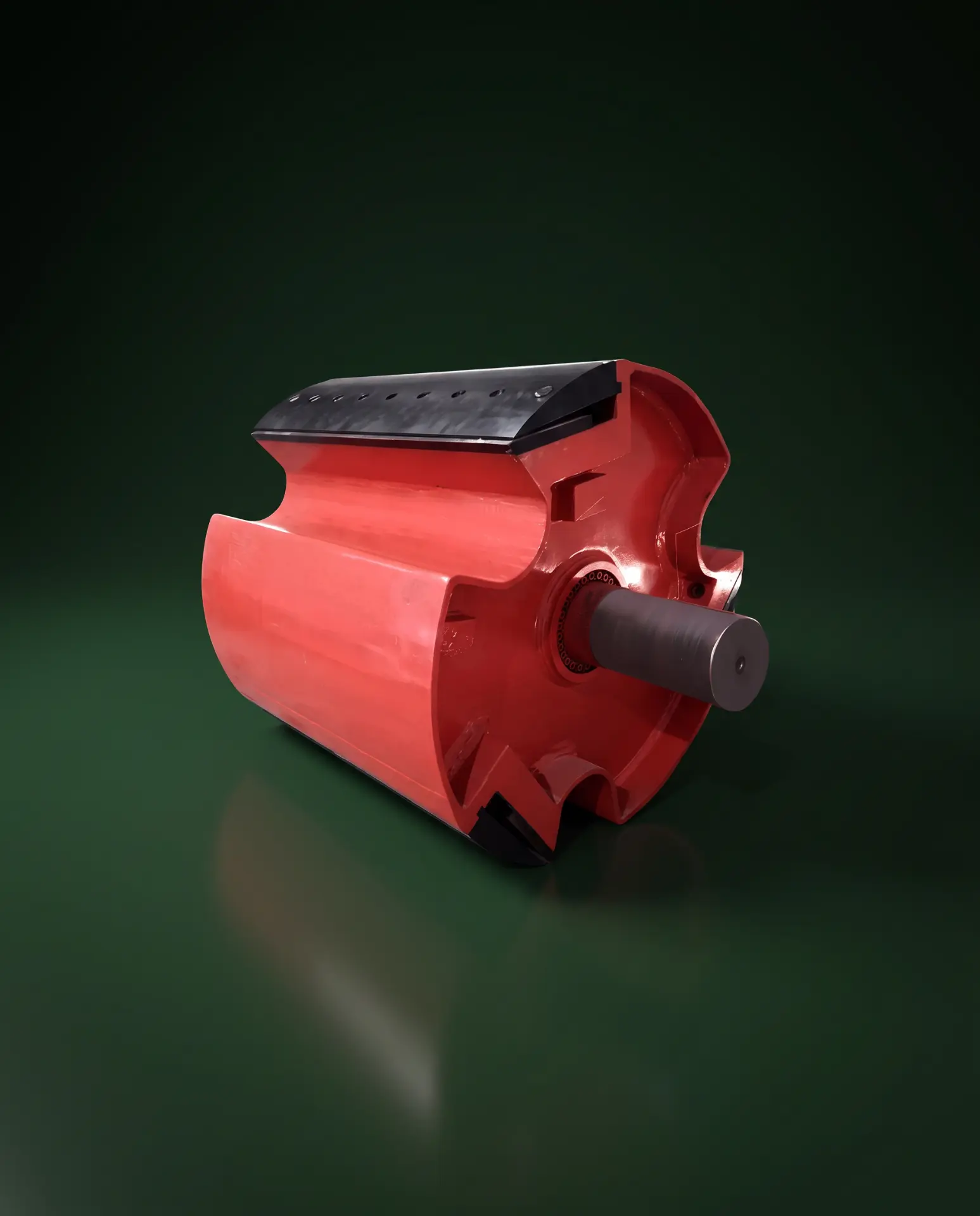 Rotor vermelho equipado com facas Rocha
